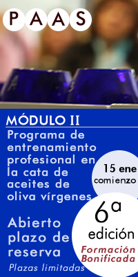 PAAS Programa Entrenamiento Profesional Cata Aceites Oliva Vírgenes